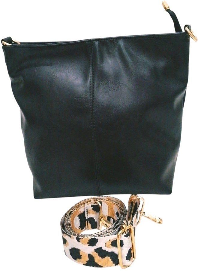 Poorak Black Sling Bag with Detachable White Belt for Girls & Women - Image 5